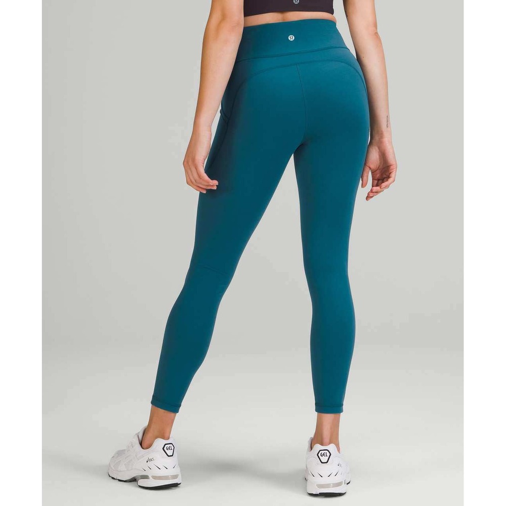 Lululemon Invigorate High-Rise Tight 25 Teal Blue Everlux Leggings Size 8